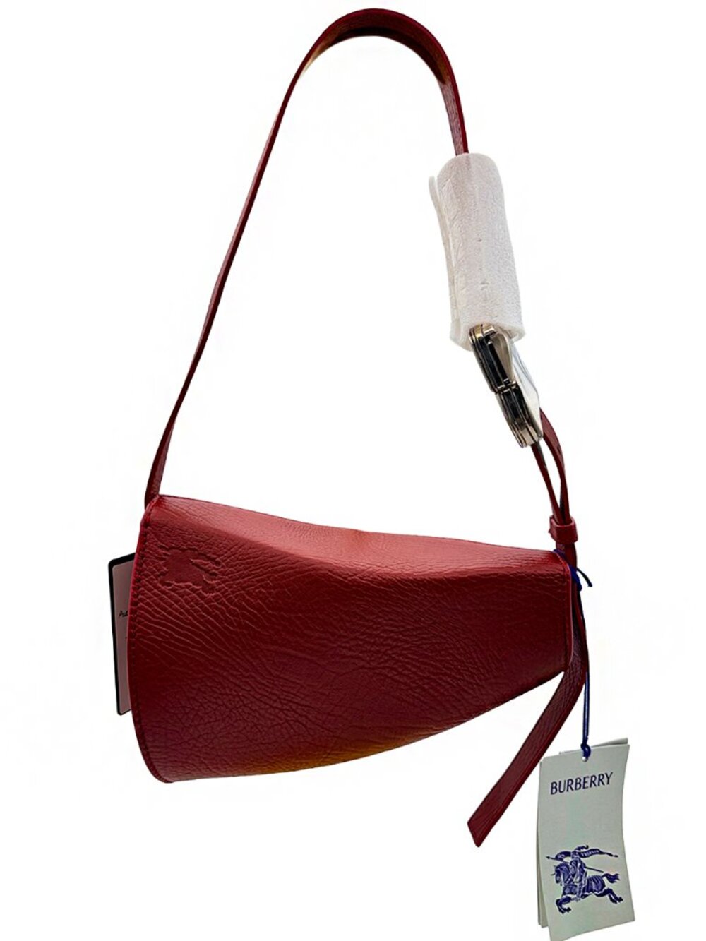 Burberry Shoulder Bag Ruby Color Retail $2190